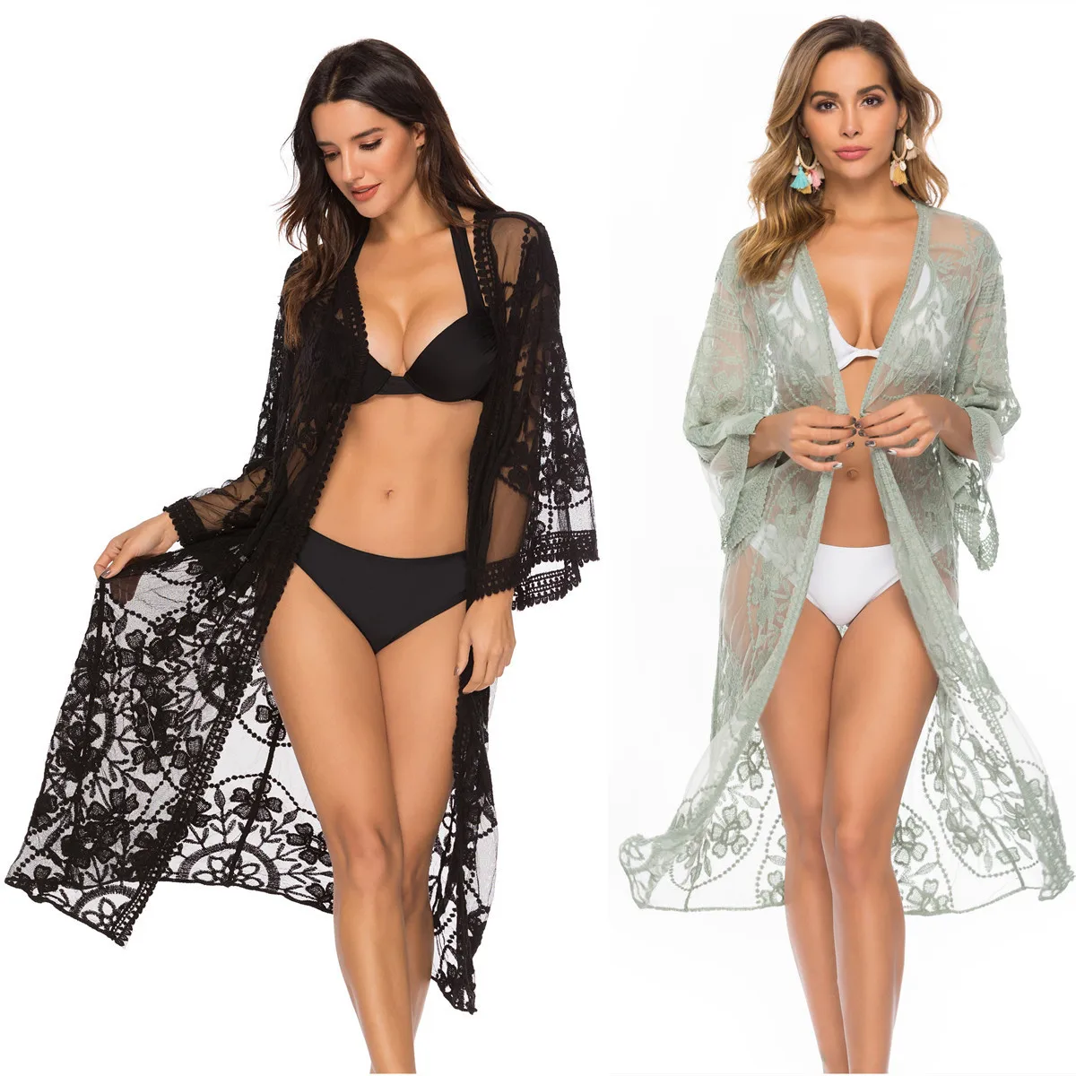 Women LaceShirt Clothes Lace Fabric Sexy Bikini Outdoor Cardigan Holiday Beach Blouse Sun-Proof Clothing Beach Style
Women LaceShirt Clothes Lace Fabric Sexy Bikini Outdoor Cardigan Holiday Beach Blouse Sun-Proof Clothing Beach Style