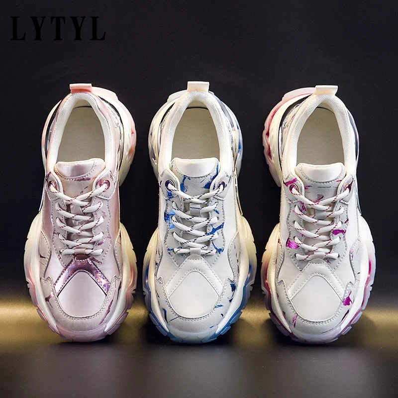 Sneakers Women Flat Platform Shoes Spring Fashion Thick Bottom Chunky Casual Sneakers Ladies Shoes White Pink D20-07
Sneakers Women Flat Platform Shoes Spring Fashion Thick Bottom Chunky Casual Sneakers Ladies Shoes White Pink D20-07
