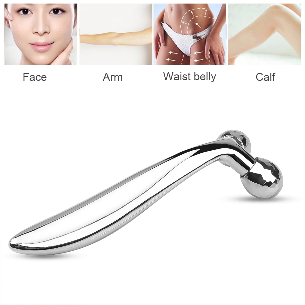 3D Roller Massager 360 Rotate Silver Thin Face Full Body Shape Massager Lifting Wrinkle Remover Facial Massage Relaxation Tool
3D Roller Massager 360 Rotate Silver Thin Face Full Body Shape Massager Lifting Wrinkle Remover Facial Massage Relaxation Tool