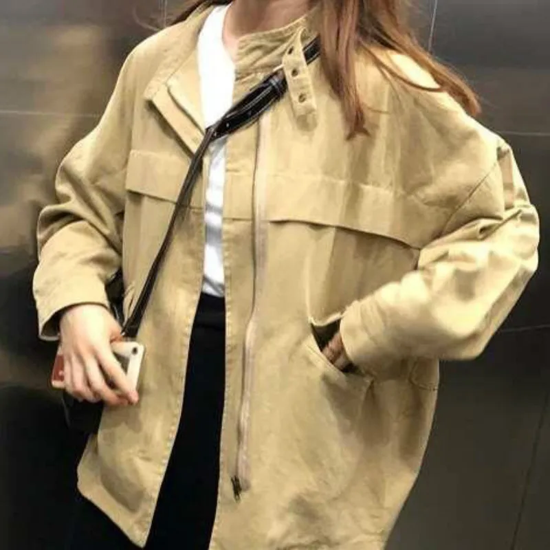 Jackets Womens Solid Harajuku Trendy Casual Oversize Vintage Females Jacket Leisure Korean Style Women Coats Streetwear Chic New
Jackets Womens Solid Harajuku Trendy Casual Oversize Vintage Females Jacket Leisure Korean Style Women Coats Streetwear Chic New