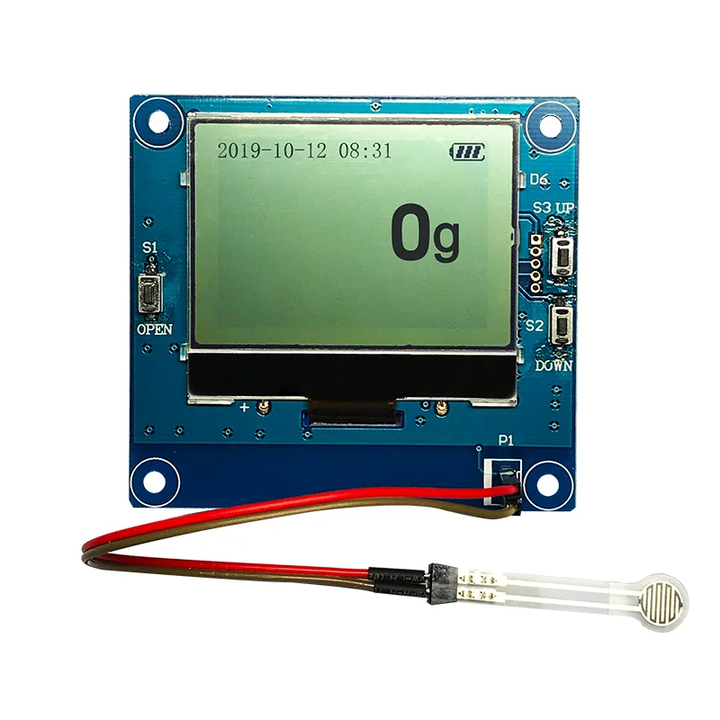 Digital display curve of piezoresistive ad value of flexible film pressure sensor detection module my2801
Digital display curve of piezoresistive ad value of flexible film pressure sensor detection module my2801