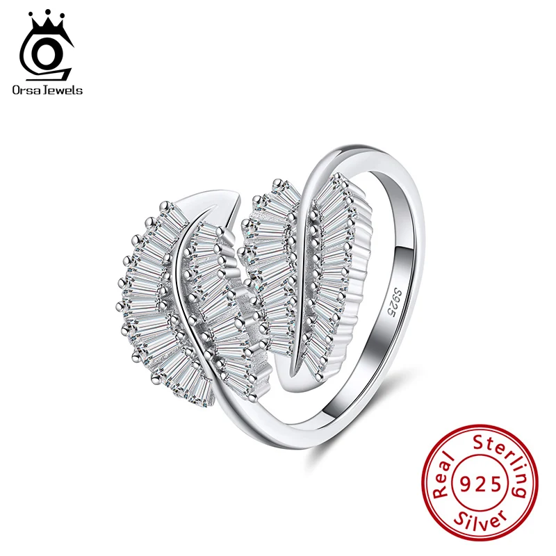 ORSA JEWELS 925 Серебряные кольца лист Форма Блестящий CZ регулируемое кольцо на палец для обручального кольца для женщин ювелирные изделия аксесс...
ORSA JEWELS 925 Серебряные кольца лист Форма Блестящий CZ регулируемое кольцо на палец для обручального кольца для женщин ювелирные изделия аксесс...
