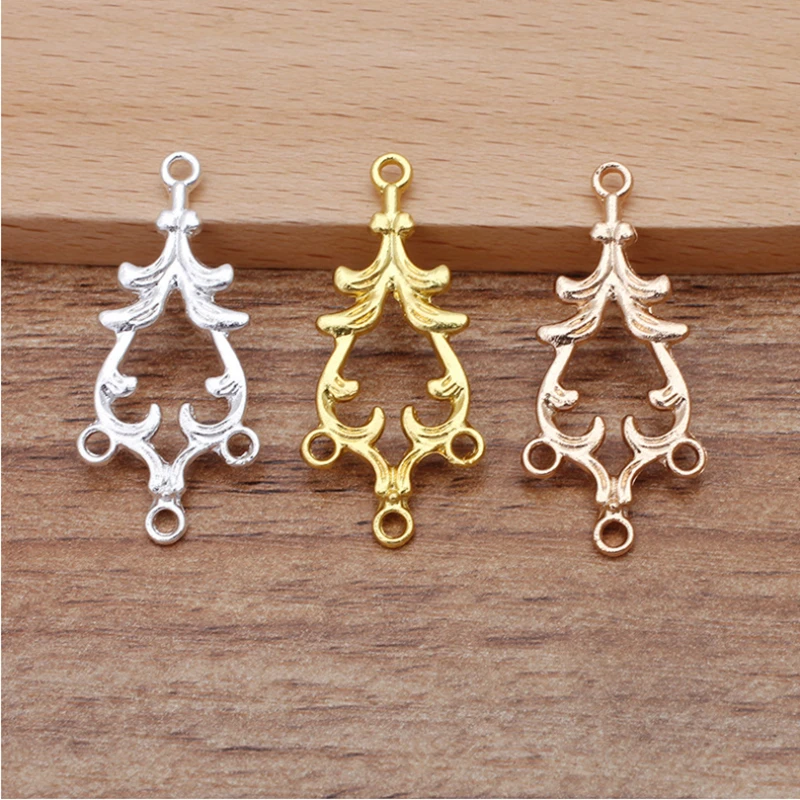 50pcs/lot 16x36mm Flower Pendants Clasp Necklace Porous Connector For DIY Necklace Making Supplies Jewelry Finding
50pcs/lot 16x36mm Flower Pendants Clasp Necklace Porous Connector For DIY Necklace Making Supplies Jewelry Finding