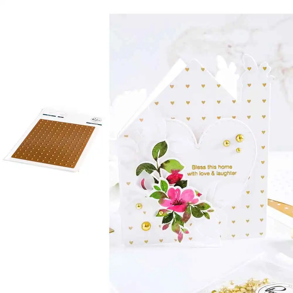 2021 New Heart Grid Hot Foil Scrapbook Diary Decoration Embossing Template DIY Greeting Card Handmade
2021 New Heart Grid Hot Foil Scrapbook Diary Decoration Embossing Template DIY Greeting Card Handmade