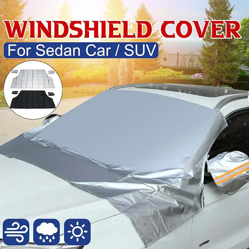 210x123.5x146cm Car Front Magnetic Windshield Cover Snow Ice Frost with Mirror Protector Shield
210x123.5x146cm Car Front Magnetic Windshield Cover Snow Ice Frost with Mirror Protector Shield