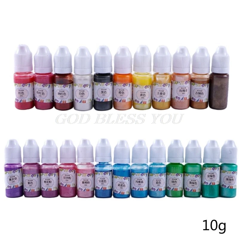 24 Colors Epoxy Pigment UV Resin Coloring Dye Liquid Colorant Glitter Fillings for DIY Handmade Jewelry Making Crafts
24 Colors Epoxy Pigment UV Resin Coloring Dye Liquid Colorant Glitter Fillings for DIY Handmade Jewelry Making Crafts