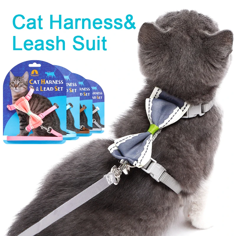 Adjustable Pet Harnesses Leashes Suit Nylon Fashion Cute Bow I-shaped Cat Harness Pet Walking Running Chest strap Dog Lessh
Adjustable Pet Harnesses Leashes Suit Nylon Fashion Cute Bow I-shaped Cat Harness Pet Walking Running Chest strap Dog Lessh