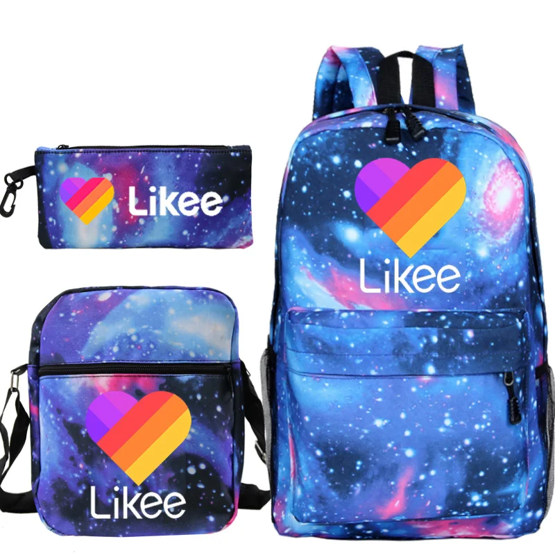 Russia Style Likee Video Backpack 3pcs Set Students School Bags Travel Bags Girls Zipper Knapsack LIKEE LIVE Rucksack Mochila
Russia Style Likee Video Backpack 3pcs Set Students School Bags Travel Bags Girls Zipper Knapsack LIKEE LIVE Rucksack Mochila