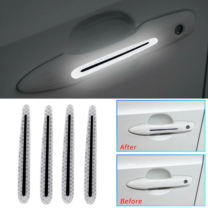 4x Car Door Handle Sticker Night Reflective Accessories Auto Door Handle Scratch Protector Sticker Cover Universal Decal Strip
4x Car Door Handle Sticker Night Reflective Accessories Auto Door Handle Scratch Protector Sticker Cover Universal Decal Strip