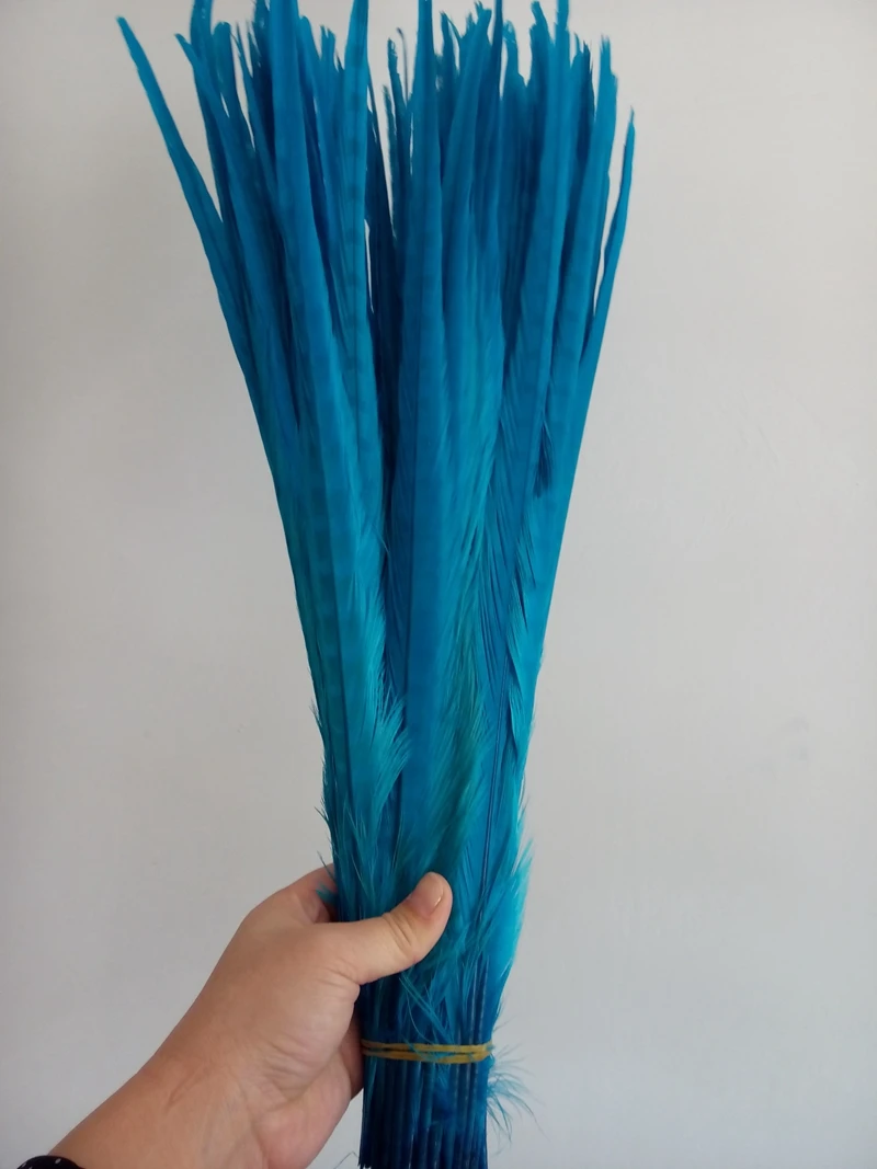 25-70CM 100pcs Turquoise DIY Pheasant Feather Fly Tying Sale Colourful Pheasant Feathers For Decoration Wedding Craft Wedding
25-70CM 100pcs Turquoise DIY Pheasant Feather Fly Tying Sale Colourful Pheasant Feathers For Decoration Wedding Craft Wedding