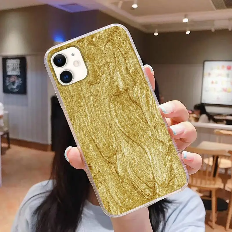 Metallic Gold Foil Phone Case For Iphone 5 SE 2020 6 6s 7 8 plus X Xr XS 11 12 Mini Pro Max Transparent Fundas Cover
Metallic Gold Foil Phone Case For Iphone 5 SE 2020 6 6s 7 8 plus X Xr XS 11 12 Mini Pro Max Transparent Fundas Cover