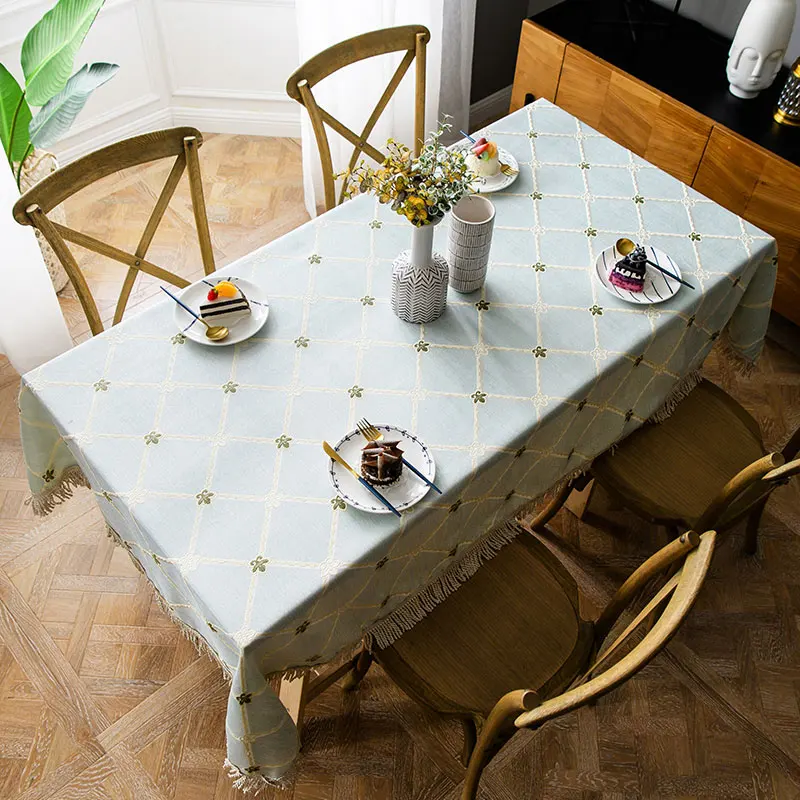 Table Cloth Dining Table Cover Noridic Style Simple Blue Cotton Washable Protector Floral Desk Garden manteles toalha de mesa
Table Cloth Dining Table Cover Noridic Style Simple Blue Cotton Washable Protector Floral Desk Garden manteles toalha de mesa