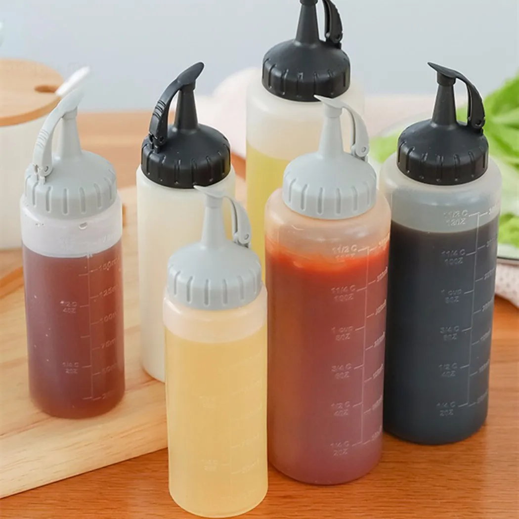 6oz/12oz Condiment Squeeze Bottle Sauce Squeeze Squirt Bottle For Kitchen With On Cap Lids Ketchup Mustard Tool
6oz/12oz Condiment Squeeze Bottle Sauce Squeeze Squirt Bottle For Kitchen With On Cap Lids Ketchup Mustard Tool