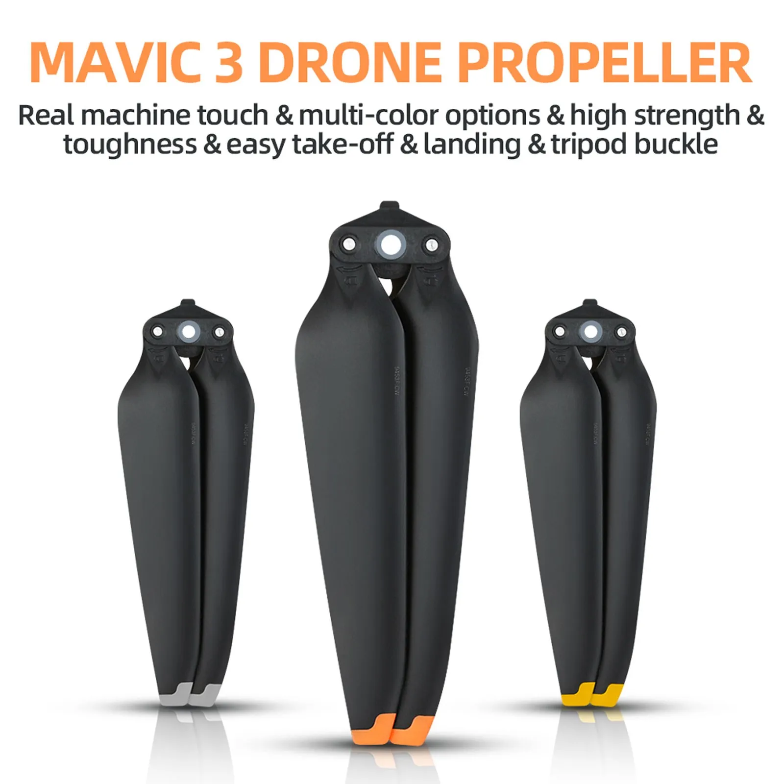 DJI Mavic 3 folding heightened tripod protection bracket with DJI Mavic 3 LG329 spider integrated landing gear 9453F propeller 
DJI Mavic 3 folding heightened tripod protection bracket with DJI Mavic 3 LG329 spider integrated landing gear 9453F propeller