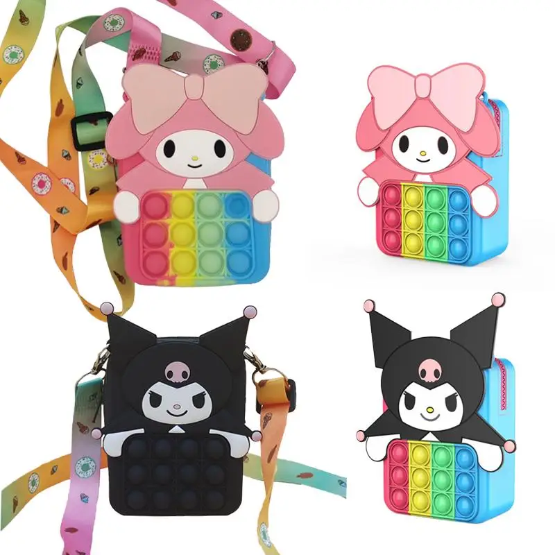 Kawaii аниме Kuromi Mymelody Satchel фиджет-игрушки Силиконовый ранец Популярные пузырьки сжимаемая игрушка рождественские подарки для детей
Kawaii аниме Kuromi Mymelody Satchel фиджет-игрушки Силиконовый ранец Популярные пузырьки сжимаемая игрушка рождественские подарки для детей
