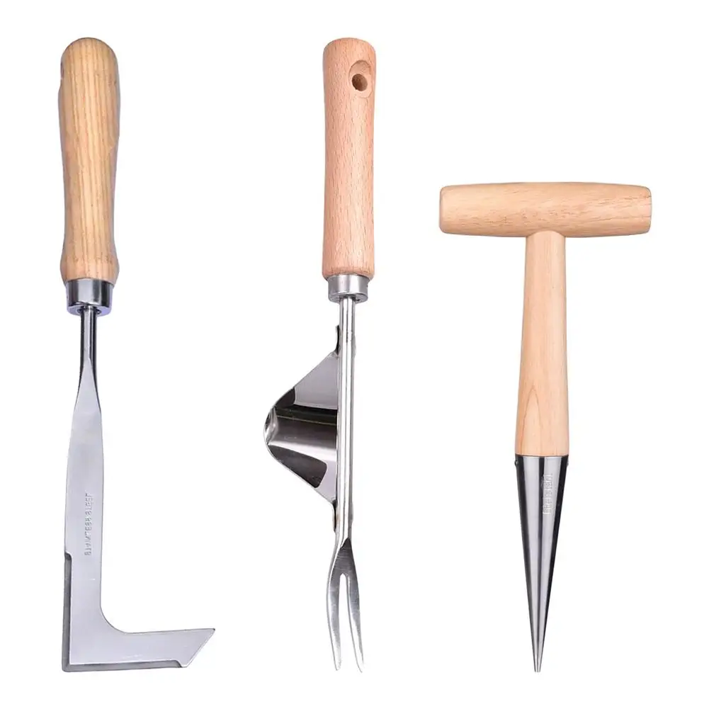Wood Handle Hand Weeder Tool Stainless Steel Gap Weeding Pulling Soil Loosening Removal Cutter Multifunction Weeder Transplant
Wood Handle Hand Weeder Tool Stainless Steel Gap Weeding Pulling Soil Loosening Removal Cutter Multifunction Weeder Transplant