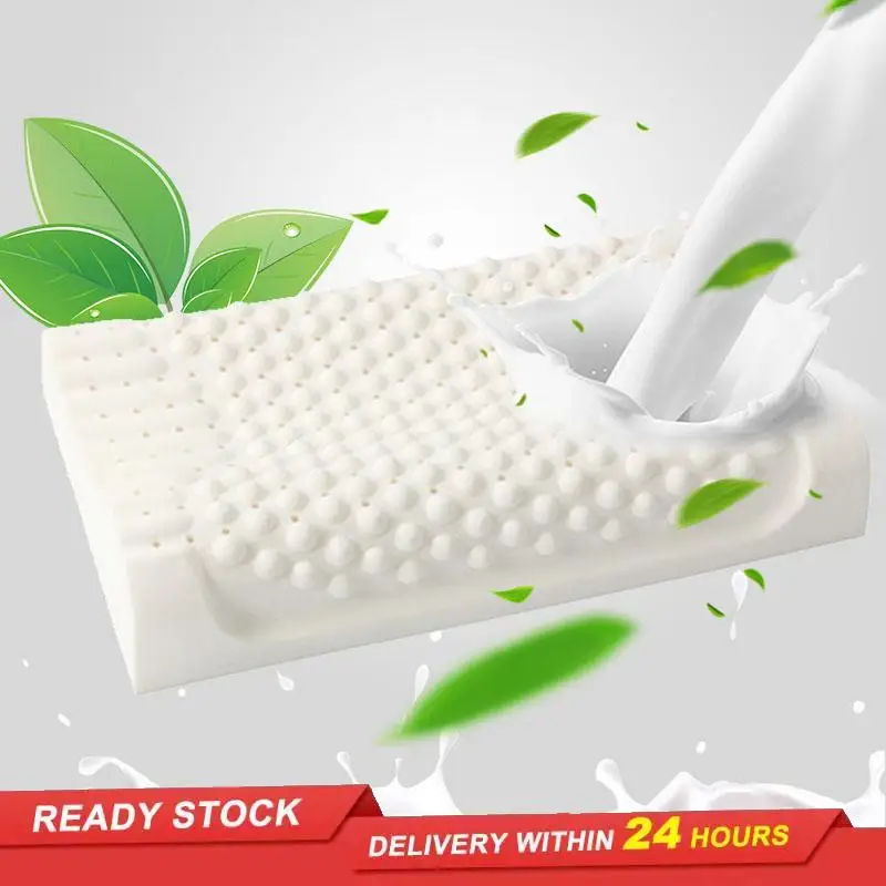 

Particle massage pillow pure natural Thai latex pillow adult latex pillow protect cervical spine health pillow bedding