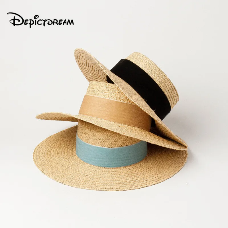 New Summer Hat Spring Velvet Decoration RAFFIA Ladies Cap Fashionable Handmade Casual Flat Brim Sun Hats for Women
New Summer Hat Spring Velvet Decoration RAFFIA Ladies Cap Fashionable Handmade Casual Flat Brim Sun Hats for Women