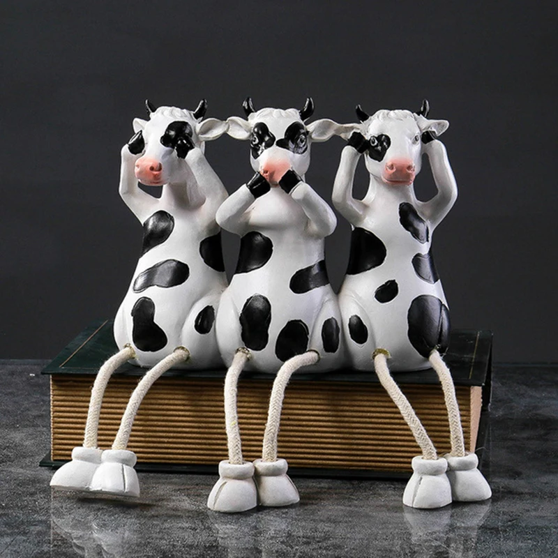 American Home Three Cow Statue Chicken Hanging Foot Resin Sculpture Animal Crafts Decor Birthday Gift Wine Cabinet Desktop Decor
American Home Three Cow Statue Chicken Hanging Foot Resin Sculpture Animal Crafts Decor Birthday Gift Wine Cabinet Desktop Decor