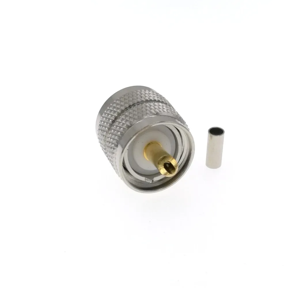 50pcs UHF PL-259 Male PL259 Plug Crimp For RG174 RG316 LMR100 Cable RF Connector
50pcs UHF PL-259 Male PL259 Plug Crimp For RG174 RG316 LMR100 Cable RF Connector