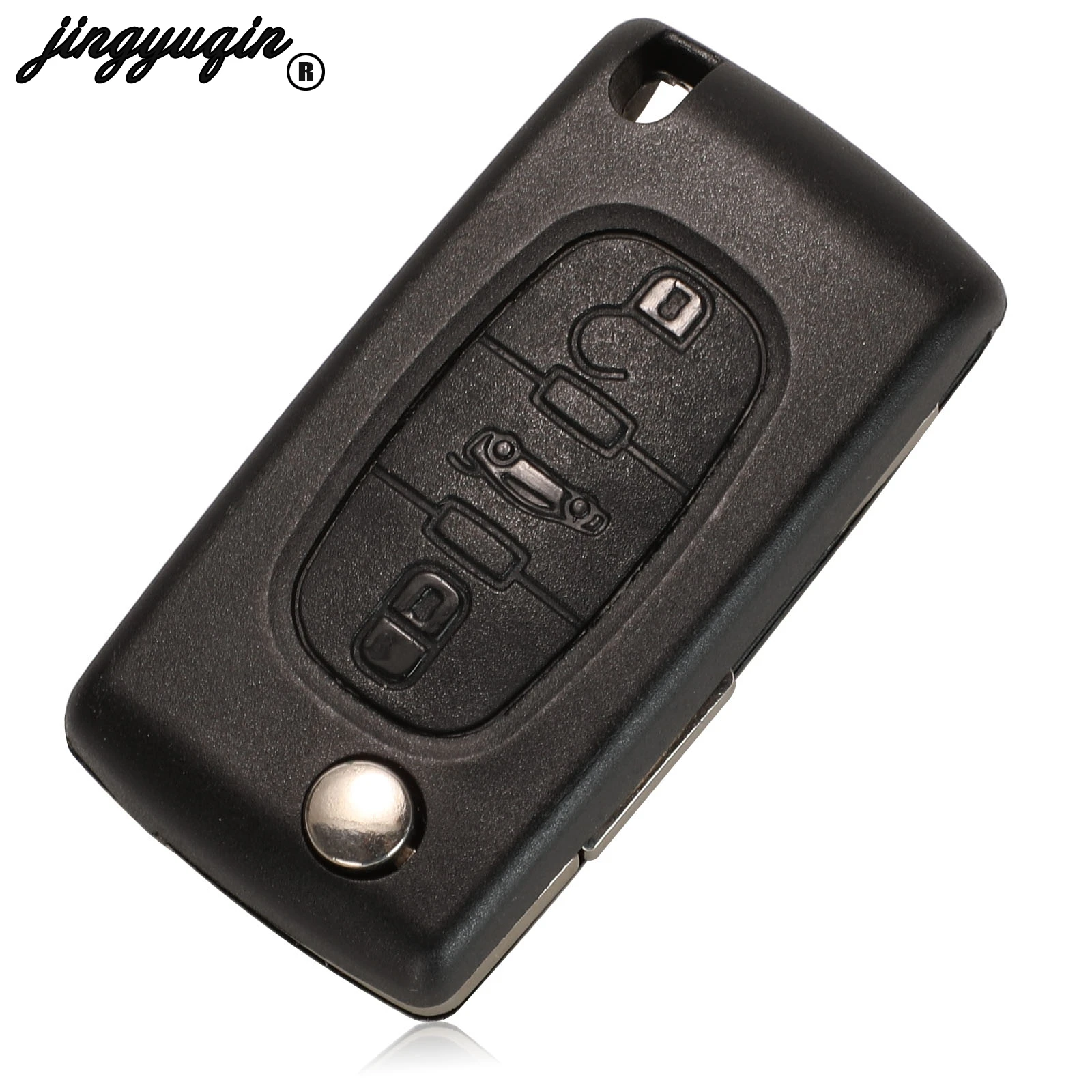 jingyuqin Remote 3 Buttons Flip Car Key Fob Cover For Peugeot 406 407 ne78 blade With Battery Clamp (CE0536)
jingyuqin Remote 3 Buttons Flip Car Key Fob Cover For Peugeot 406 407 ne78 blade With Battery Clamp (CE0536)