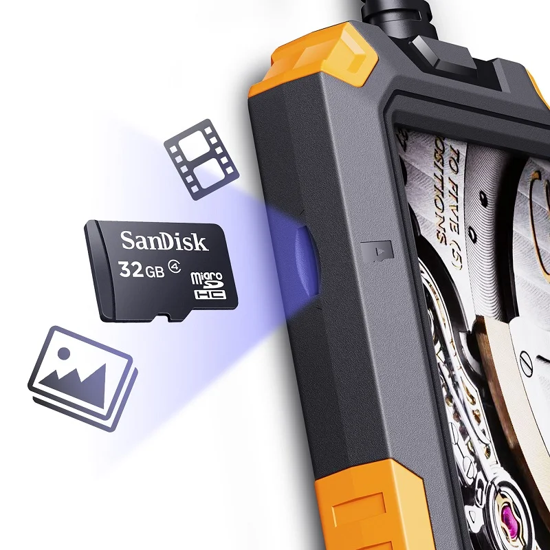 P50 Dual Camera Inspection Endoscope Camera 4.5 IPS Screen HD1080P 8MM Dual Lens Rigid Cable 9 LEDs Waterproof Borescope 32G TF
P50 Dual Camera Inspection Endoscope Camera 4.5 IPS Screen HD1080P 8MM Dual Lens Rigid Cable 9 LEDs Waterproof Borescope 32G TF