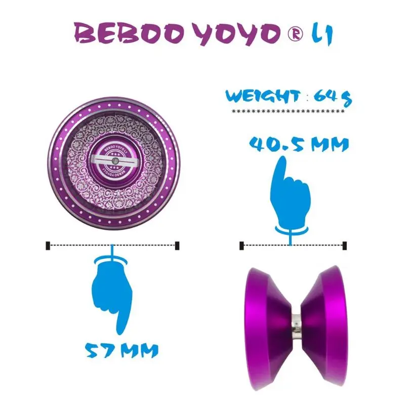 Bebo Yoyo Professional Yo Yo Set L1 Metal Yoyo + Glove + 3 Strings Classic Toys Kids Toy Gift Present
Bebo Yoyo Professional Yo Yo Set L1 Metal Yoyo + Glove + 3 Strings Classic Toys Kids Toy Gift Present