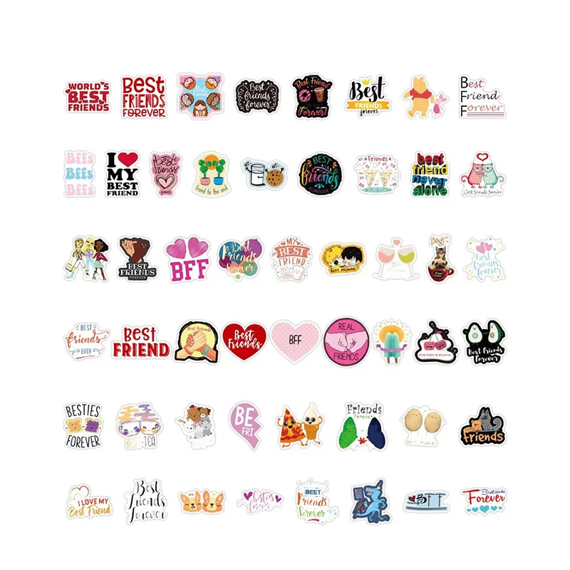 10/50PCS Forever Best Friends Stickers Laptop Guitar Luggage Phone Bike Fridge Waterproof Graffiti Sticker Decal Kid Toys
10/50PCS Forever Best Friends Stickers Laptop Guitar Luggage Phone Bike Fridge Waterproof Graffiti Sticker Decal Kid Toys