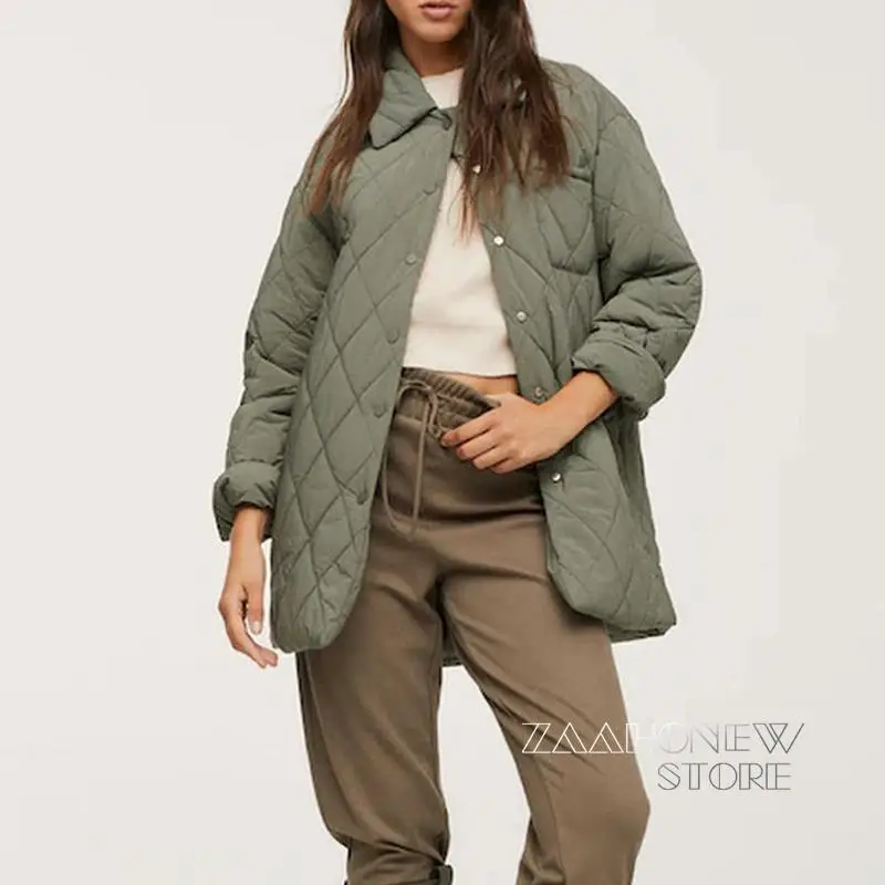 ZAAHONEW New Autumn Winter Women Jacket Parka Streetwear Female Vintage Argyle Parkas Fashion With Pocket Long Sleeve Coat
ZAAHONEW New Autumn Winter Women Jacket Parka Streetwear Female Vintage Argyle Parkas Fashion With Pocket Long Sleeve Coat