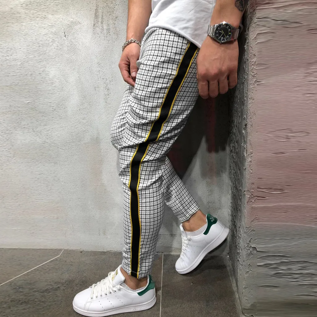Vogue Joggers Men Striped Splicing Overalls Casual Sweatpants Pocket Sport Work Casual Trouser Pants
Vogue Joggers Men Striped Splicing Overalls Casual Sweatpants Pocket Sport Work Casual Trouser Pants