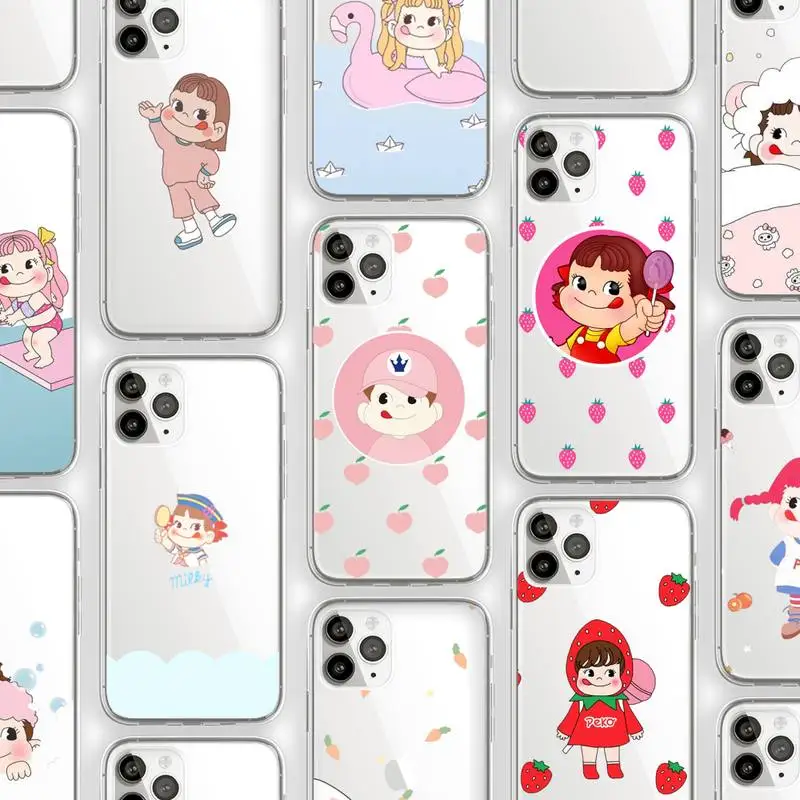Sweet Peko Milk Milky pink Phone Case Transparent for iPhone Samsung 11 12 6 7 8 9 30 Pro X Max XR Plus lite
Sweet Peko Milk Milky pink Phone Case Transparent for iPhone Samsung 11 12 6 7 8 9 30 Pro X Max XR Plus lite