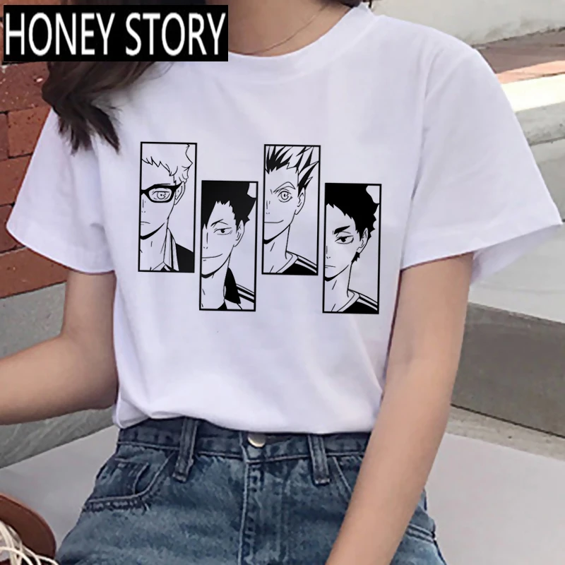 Футболка Haikyuu Мужская/женская с японским аниме, милый топ с рисунком Kuroo, с графическим принтом, на лето
Футболка Haikyuu Мужская/женская с японским аниме, милый топ с рисунком Kuroo, с графическим принтом, на лето