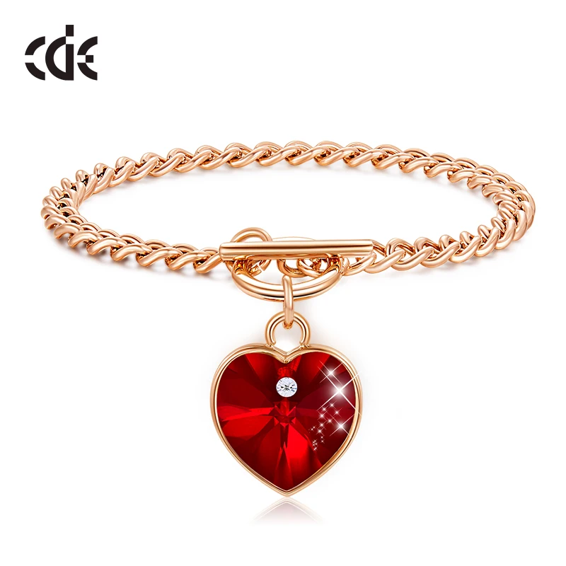 CDE романтическое сердце золото Цвет браслеты из нержавеющей стали для женщин Красный Очаровательные Кристаллы Браслеты, модные ювелирные и...
CDE романтическое сердце золото Цвет браслеты из нержавеющей стали для женщин Красный Очаровательные Кристаллы Браслеты, модные ювелирные и...