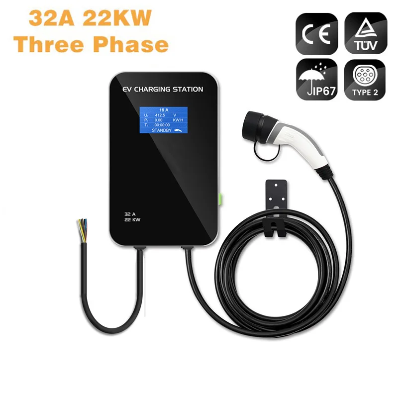 22 кВт evse электрическое автомобильное зарядное устройство ev Уровень 2 /AC 400 в 32 А настенная зарядная станция
22 кВт evse электрическое автомобильное зарядное устройство ev Уровень 2 /AC 400 в 32 А настенная зарядная станция