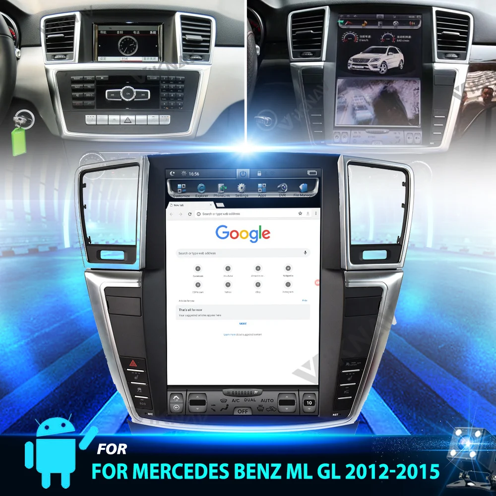 12inch Android Vertical Screen Car Radio DVD Multimedia for Mercedes Benz ML GL 2012-2015 Stereo player GPS Navigation tesla
12inch Android Vertical Screen Car Radio DVD Multimedia for Mercedes Benz ML GL 2012-2015 Stereo player GPS Navigation tesla