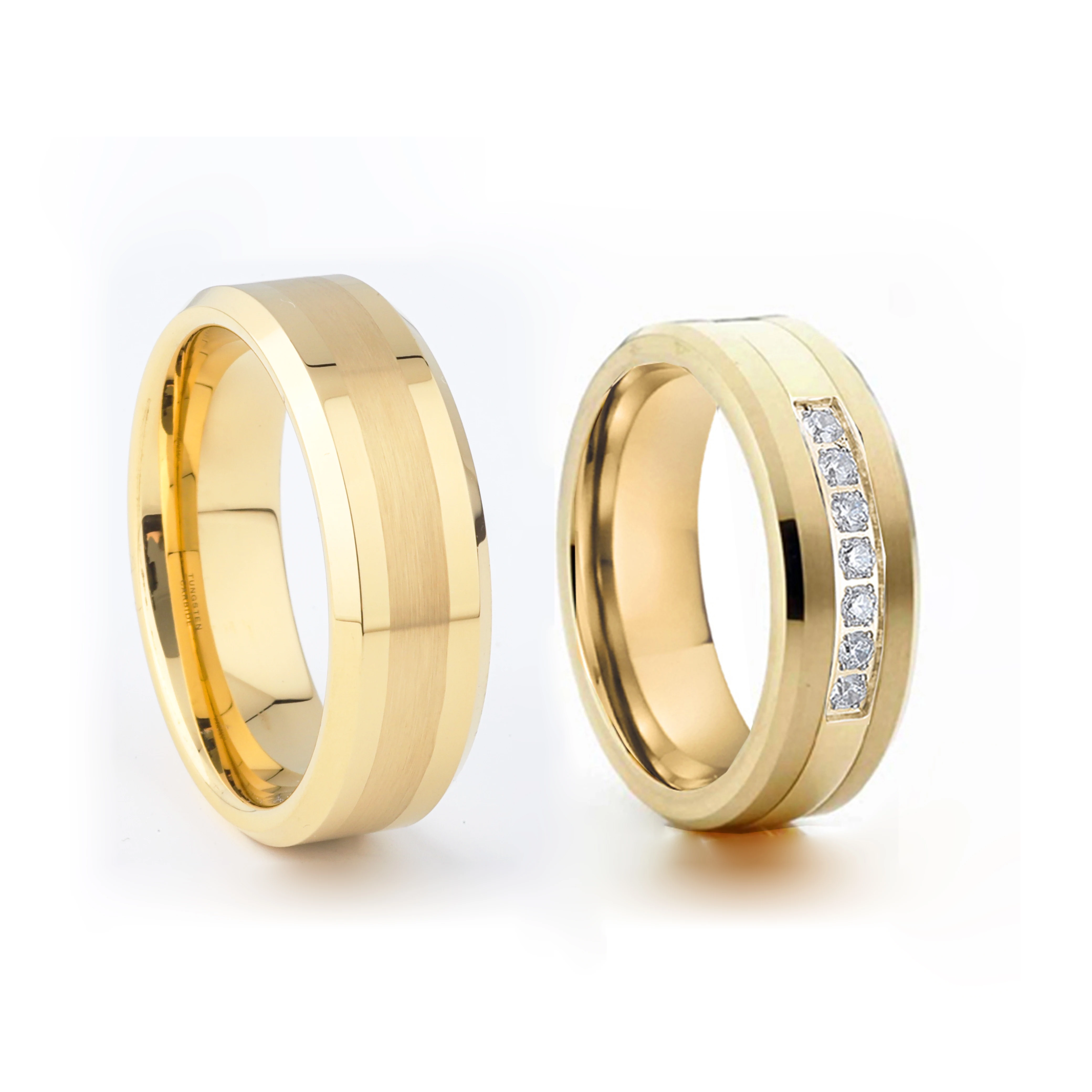 Classic en Lover's Alliances Men's And Women's Tungsten Carbide Rings Beveled Comfort Fit Wedding Band Couple Ring 6mm/8mm
Classic en Lover's Alliances Men's And Women's Tungsten Carbide Rings Beveled Comfort Fit Wedding Band Couple Ring 6mm/8mm