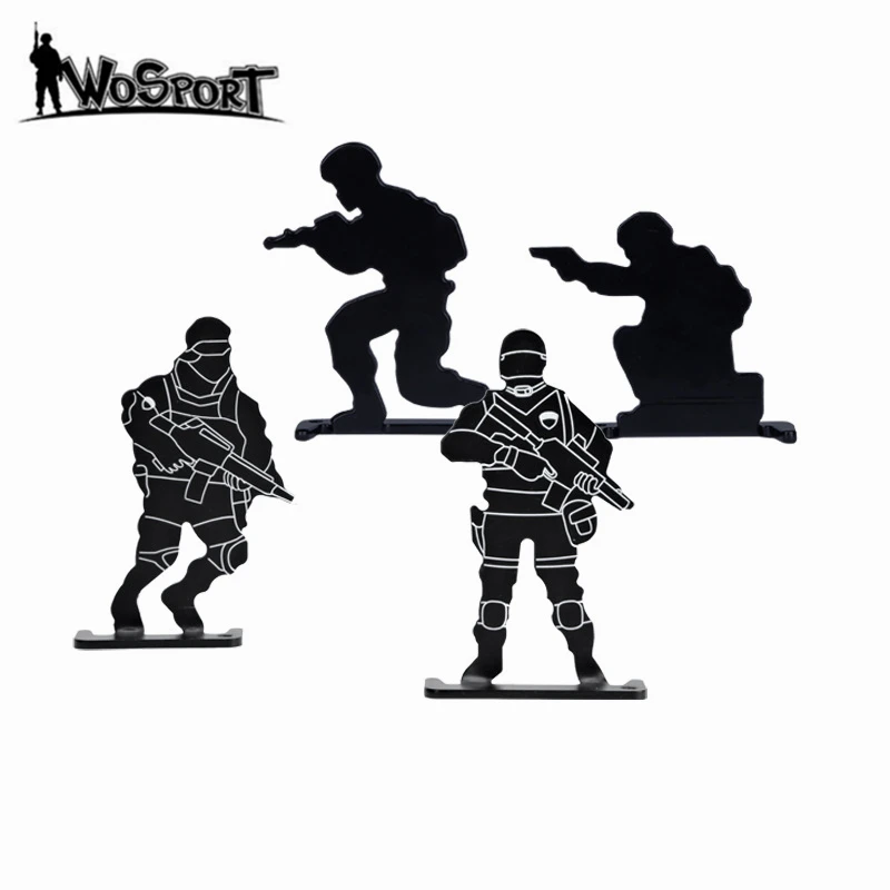4Pcs/Set Soldier Shooting Metal Target Set Outdoor AEG GBB Airsoft Shooting Training Practicing Target Paintball Accessories BK
4Pcs/Set Soldier Shooting Metal Target Set Outdoor AEG GBB Airsoft Shooting Training Practicing Target Paintball Accessories BK