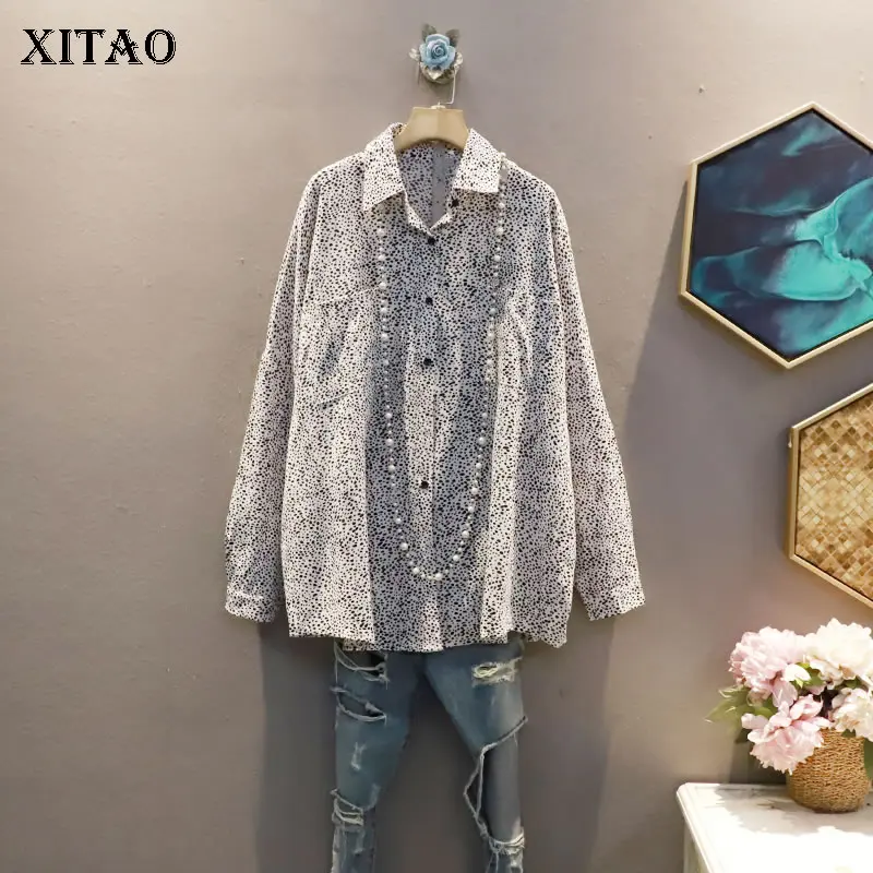 XITAO Patchwork Pocket Print Speckle Turn-down Collar Shirt 2021 Autumn New Arrival Casual Fashion Temperament All Match WMD3258
XITAO Patchwork Pocket Print Speckle Turn-down Collar Shirt 2021 Autumn New Arrival Casual Fashion Temperament All Match WMD3258