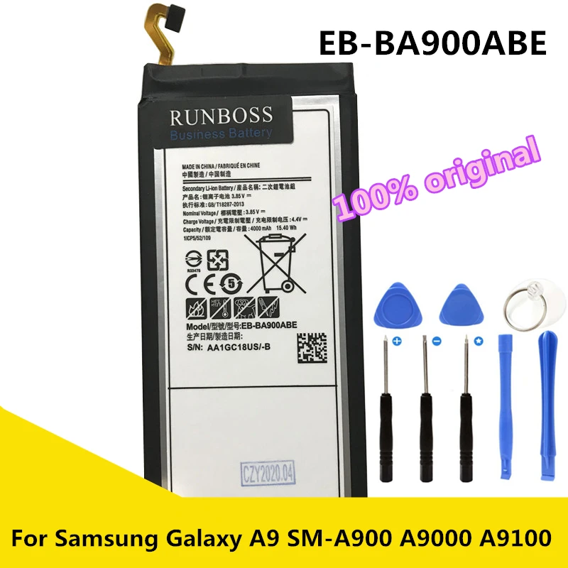 New Original EB-BA900ABE Battery For Samsung Galaxy A9, Galaxy A9 2016, Galaxy A9 Pro, SM-A9000, SM-A9100 A9000 A9100 Batteries
New Original EB-BA900ABE Battery For Samsung Galaxy A9, Galaxy A9 2016, Galaxy A9 Pro, SM-A9000, SM-A9100 A9000 A9100 Batteries