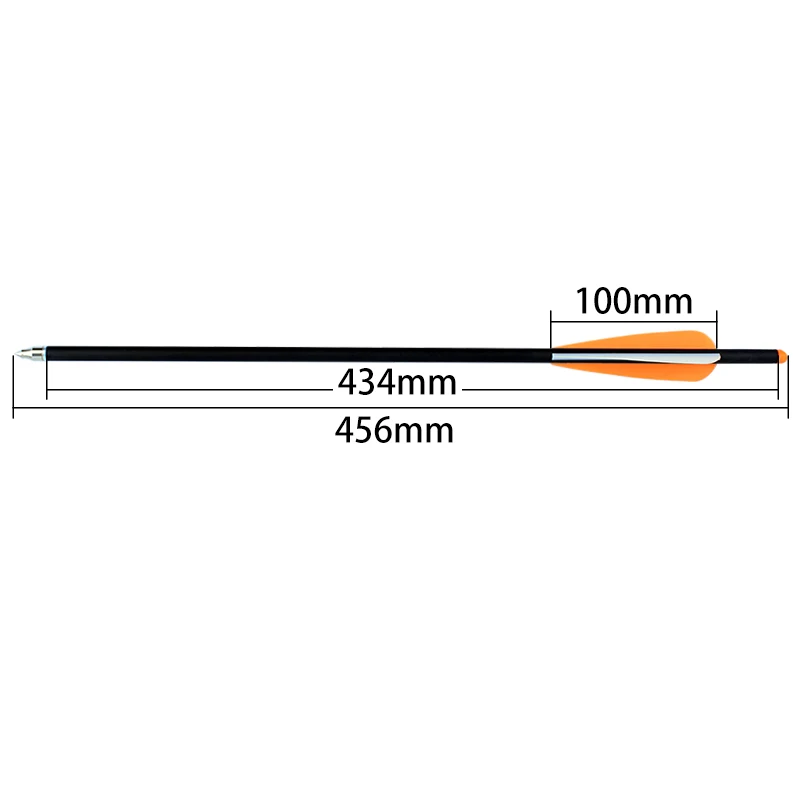 12 "400" Spine 16/17/18/20/22 Inch Carbon Arrows, Replaceable Bolt Arrows for Outdoor Hunting and Archery, Replaceable Arrows