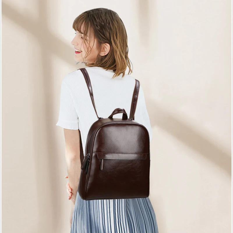 ZMQN Vintage Leather Backpack Women 2020 Mochila Feminina Big Capacity Bagpack School Bags For Teenage Girls Bag For Female C130
ZMQN Vintage Leather Backpack Women 2020 Mochila Feminina Big Capacity Bagpack School Bags For Teenage Girls Bag For Female C130