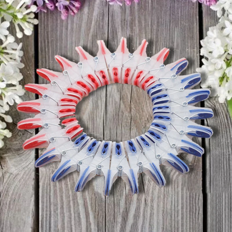 24Pcs Windproof Clothes Clothespin Underwear Socks Seamless Drying Clips Non-slip Plastic Pegs Laundry Storage & Organization
24Pcs Windproof Clothes Clothespin Underwear Socks Seamless Drying Clips Non-slip Plastic Pegs Laundry Storage & Organization