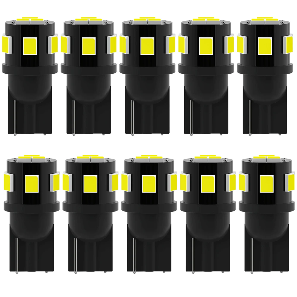 10Pcs T10 Led Canbus W5W Led Bulbs 168 194 6000K White Signal Lamp Dome Reading License Plate Light Car Interior Lights Auto 12V
10Pcs T10 Led Canbus W5W Led Bulbs 168 194 6000K White Signal Lamp Dome Reading License Plate Light Car Interior Lights Auto 12V