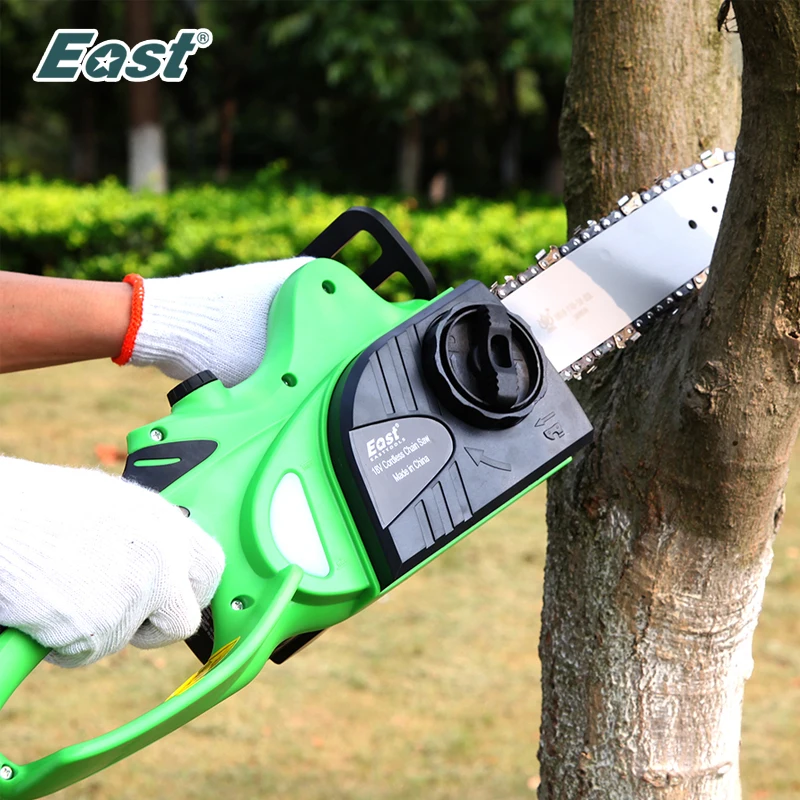 East 18V Portable Chainsaw Garden Pruning Chainsaw Cordless Electric Saw Garden Power Tools ET1105
East 18V Portable Chainsaw Garden Pruning Chainsaw Cordless Electric Saw Garden Power Tools ET1105