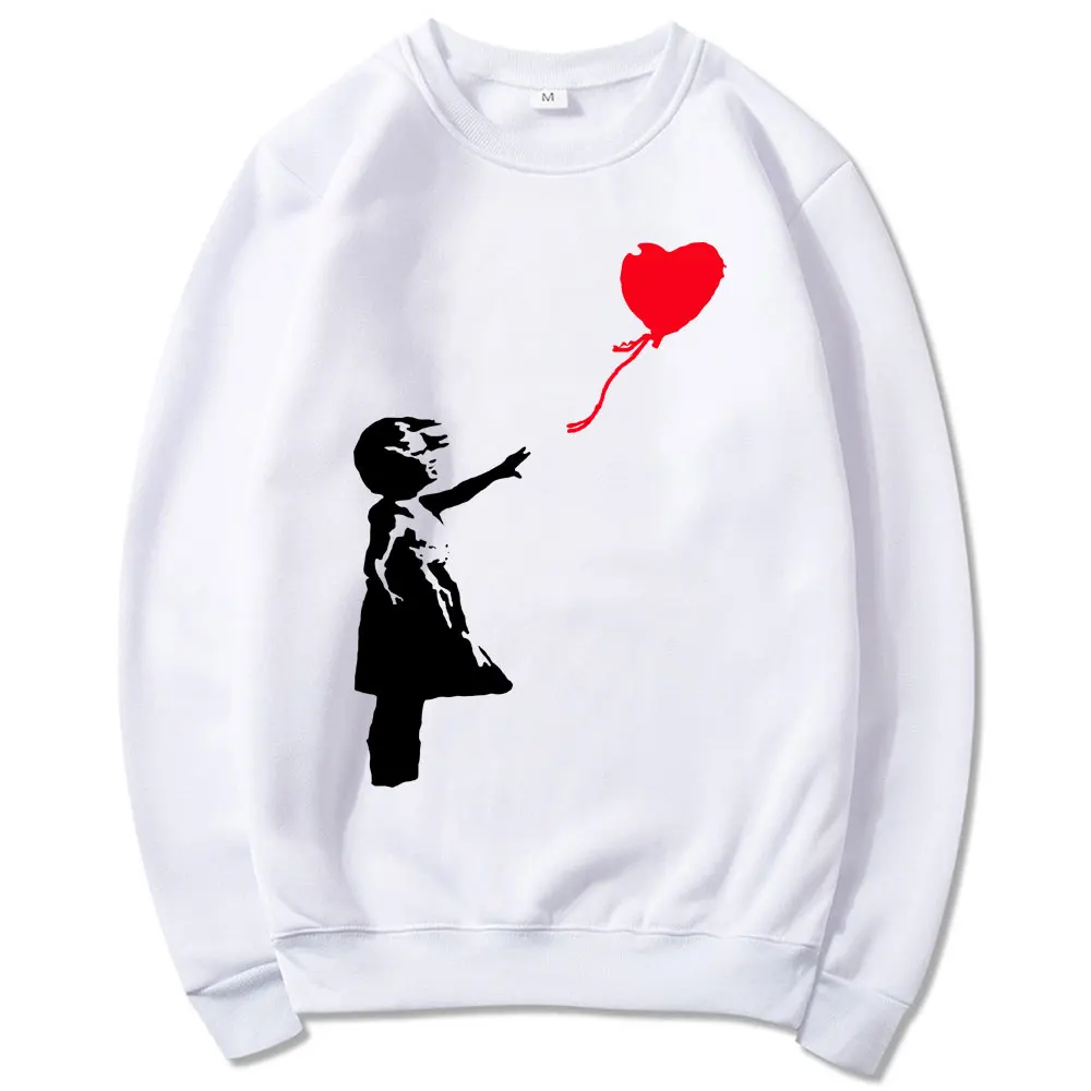 World Peace Sweatshirts Unisex Kcco Balloon Girl Banksy Love Sweatshirt Men/women Spring Autumn 100% Pure Cotton Print Pullover
World Peace Sweatshirts Unisex Kcco Balloon Girl Banksy Love Sweatshirt Men/women Spring Autumn 100% Pure Cotton Print Pullover