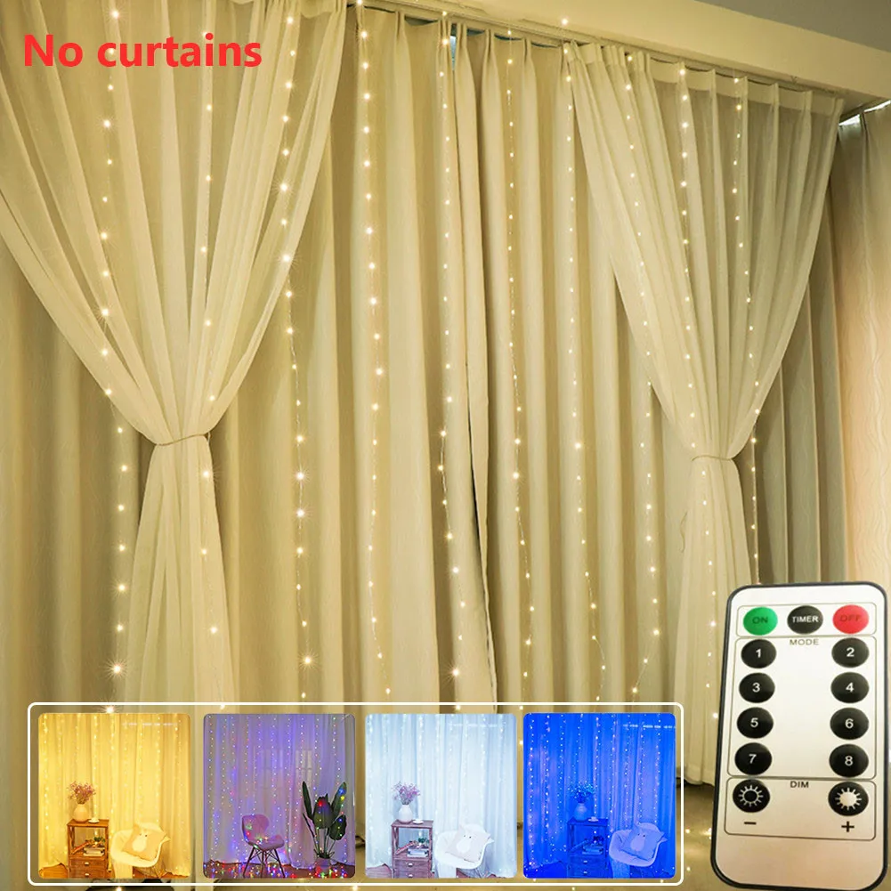 USB Remote Control Curtain Fairy String Lights Wedding Christmas Curtain Gift Multicolors Christmas Decorations Home Decor
USB Remote Control Curtain Fairy String Lights Wedding Christmas Curtain Gift Multicolors Christmas Decorations Home Decor