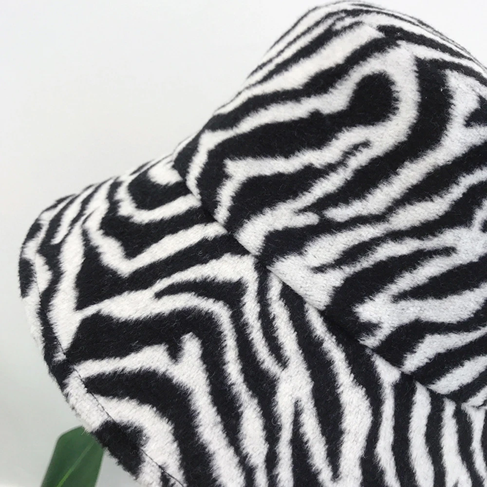 Winter Warm Hat Zebra Pattern Print Caps Plush Caps Woolen Cloth Hat Thick Caps Winter Hat Fisherman Caps
Winter Warm Hat Zebra Pattern Print Caps Plush Caps Woolen Cloth Hat Thick Caps Winter Hat Fisherman Caps
