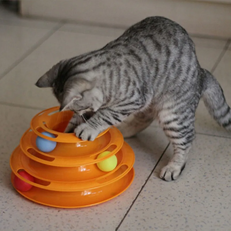 Cat Toy Tower Three Level Tracks Disc Cat Intelligence Amusement Triple Disc Cat Toys Training Plate Intellige Dropshipping 
Cat Toy Tower Three Level Tracks Disc Cat Intelligence Amusement Triple Disc Cat Toys Training Plate Intellige Dropshipping