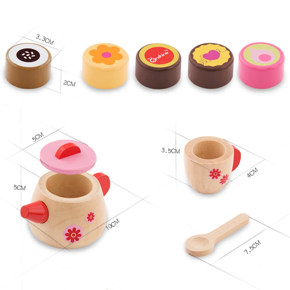 Children Kitchen Wooden Toys Pretend Toys Tea Cake Bread Toys for Boys Girls Children Educational Toy Gift
Children Kitchen Wooden Toys Pretend Toys Tea Cake Bread Toys for Boys Girls Children Educational Toy Gift