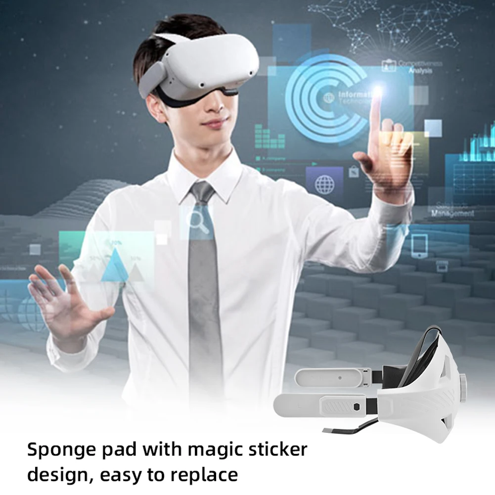 Шлем виртуальной реальности для Oculus Quest 2, регулируемый удобный ремешок для головы, пониженное давление, опорная повязка виртуальной реальн...
Шлем виртуальной реальности для Oculus Quest 2, регулируемый удобный ремешок для головы, пониженное давление, опорная повязка виртуальной реальн...